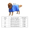 PETCUTE Dog Bathrobe - Super Absorbent, Quick Drying, Blue, Cartoon