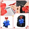 DEEKA Cheer Bow Holder with Mini Bow for Backpack Bags