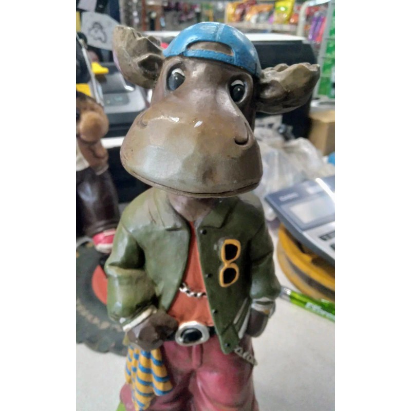 Meijer Distribution Stylish Moose Bobble Head Garden/Patio/P