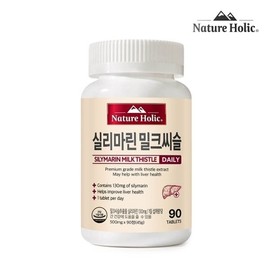 네이처홀릭 실리마린 밀크씨슬 1병 90정 3개월분 Natureholic Silymarin Milk Thistle 1 Bottle 90 Tablets 3 Months Supply