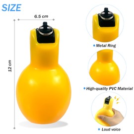 Dingfeiyu 1 x Hand Whistle with 1 x Stainless Steel Sports Whistle, Whistle for Trainer, Referee, Sports Teacher, Dog Trainer, Whistle Loud Emergency, Trainer Accessories Football (Yellow)