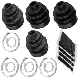 Caltric 2 Front Axle Outer Inner CV Boot Kit for Honda TRX500FA Foreman Rubicon 500