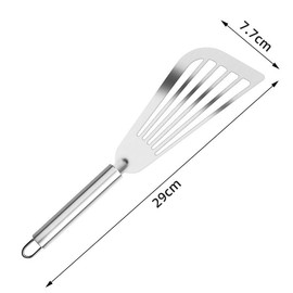 Fish Spatula Stainless Steel, 2Pcs Large Fish Turner Spatula,Stainless Fish Spatula Fish Turner Spatula,Fish Spatula Metal Fish Turner Slotted Spatula,Stainless Steel Fish Spatula Spatulas Fish Turner