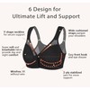 DotVol Front Closure Bra for Women Full Coverage Back Support
