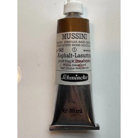 Schmincke Mussini Oil Paint - No. 645 PITCH BLACK ASPHALT - 3 Pack NOS 35ml
