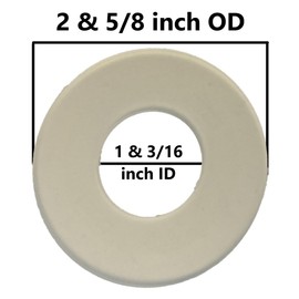 Silicone Flush Valve Seal (2-5/8-inch OD, 1-3/16-inch ID) (66 mm OD, 30 mm ID) (2 Pack)