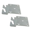 FoyaHome 2 Pcs Universal Wood Bed Headboard Brackets, Silvery Adjustable