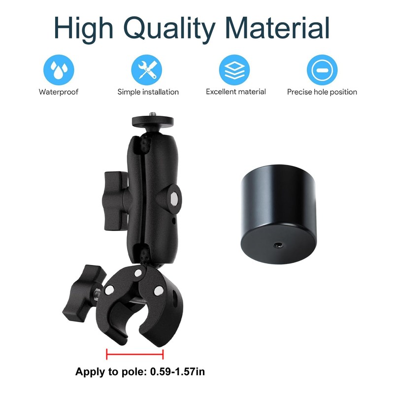 Starlink Mini Mount Kit, Universally Adjustable Angle Clamp Mount for
