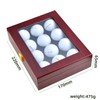 COZENTA Golf Ball Display Collection Case Showcase Storage Box Wood