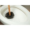 Edward Tools Classic Toilet Plunger with Wood Handle - 6”