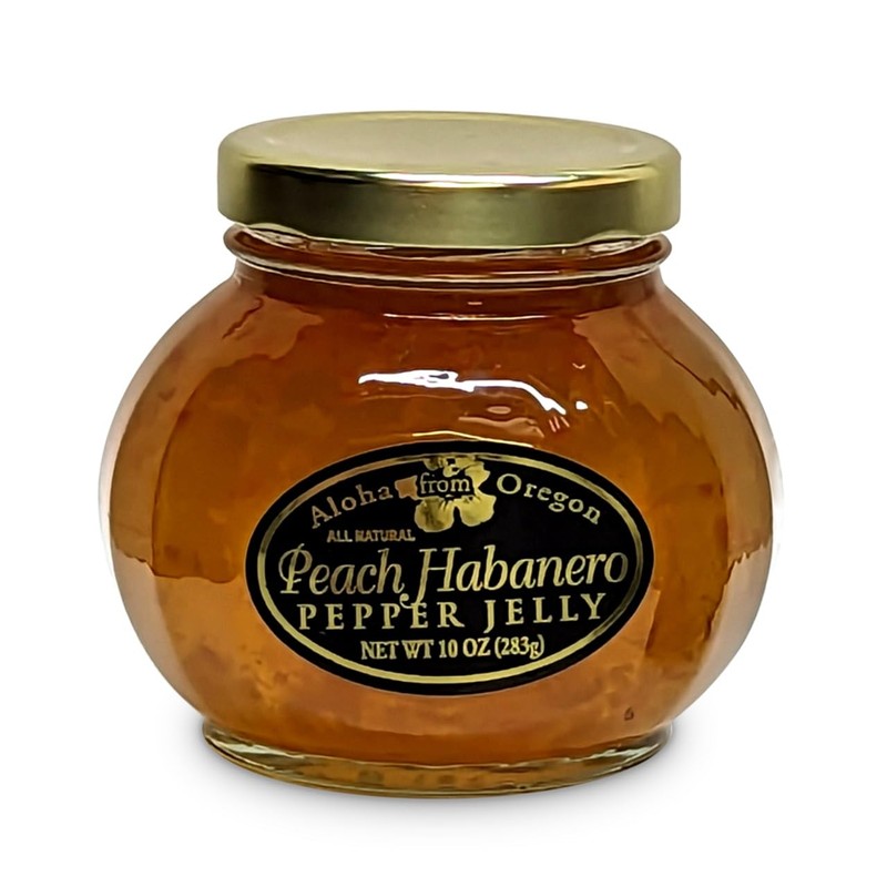 Aloha From Oregon Pepper Jelly, All Natural Peach Habanero (921411)