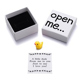 I Love You Gift, Yellow Duck Gifts, Open Me Surprise Box Little Duckling Gift for BF GF Couples, Matchbox Gifts, Funny Valentine's Day Birthday Cute Ducks Keepsake