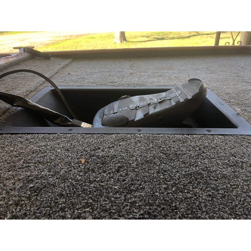R&R Design Recessed Easy Boat Trolling Motor Pan, Powder Coated