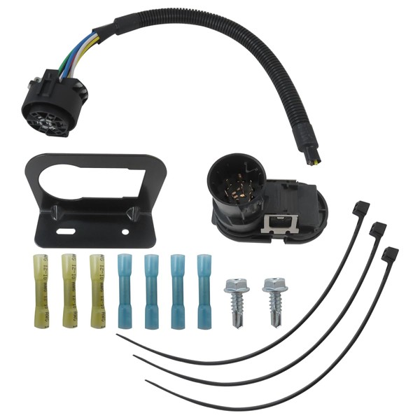 GruDawu 7-Way Blade and 4-Way Flat Trailer Wiring Adapter for