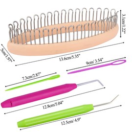 Coopay Sock Knitting Set, Oval Shape Knitting Ring for Socks Knitting, Sock Loom with Knitting Crochet Hook and Plastic Needles, Loom Knitting Hook for Socks, Sweater Cuffs, Hats, Scarf