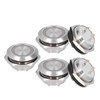 Pack of 5 Metal Push Button Switches with LED, Mini