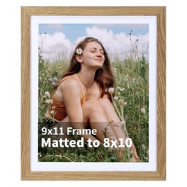 EYMPEU Oak MDF 9x11 Frame - 8x10 Opening​​