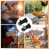 sourcing map 1Pair A3036 Welding Gloves 14" Fire Heat Resistant