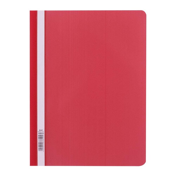 D. Rect PP File Folder A4 Format Without Perforation, red