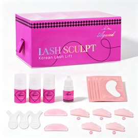 Eyelash Perming Kit Semi-Permanent Eyelash Perming Includes Upgraded Adhesive Powder For Step-By-Step Perming, Long-Lasting Curl Eyelash Extension Kit, Suitable For All Eyelash Types & Salon Home Use