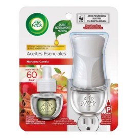 Aromatizante Air Wick Eléctrico Aceite Manzana Canela Aparato y Repuesto 21ml