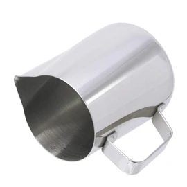 CIYODO Milk Frothing Cup with Integrated Thermometer Stainless Steel Frothing Jug for Latte Art for Home Shops Temperature Control for Creations