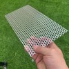 FengYoo 11.8"x5.9" Perforated Metal Sheets 19 Gauge Expanded Metal Mesh