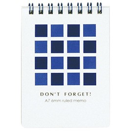 Maruman A7 Memo Dont Fogget Blue N594-02