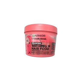 Garnier Hair Food 3-In-1 Fine Hair Treatment Mask, 4x More Plumped Hair, No Silicones, Vegan Formula, Watermelon, Ultimate Blends, 400ml (Packaging may vary)