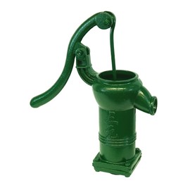 Merrill MFG PUMPHD125 Manual Well Pump, Heavy Duty Cast Iron Hand Pitcher Pump for Shallow Wells up to 25 Ft, Antique Green Vintage-Style Garden, Farm, Cabin & Off-Grid Water Pump Accent
