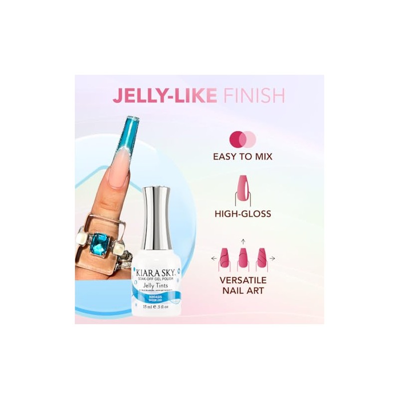 KIARA SKY- Esmalte en gel Soak Off Jelly Tint de