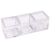 25pcs Acrylic Box Trays for 1" 25.4mm Element Cubes Clear