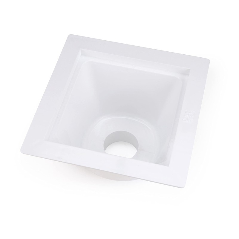 Oatey 42721 Floor-Mounted Utility Sink with 3 in. Socket, White,