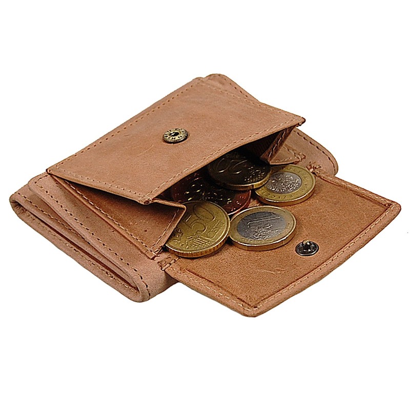 BOCCX GoBago 40025 Men's Leather Wallet Party Purse, light brown,