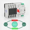 Dual Power Automatic Transfer Switch 4P Fast Switching AC400V 100A