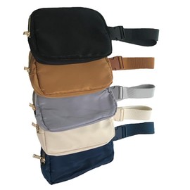 Everywhere Belt Bag Large, Pander Waterproof Everywhere Fanny Pack Purse for Women and Men with Adjustable Strap - Color: gray