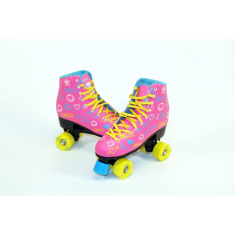 Epic Skates Blush Quad Roller Skates, Pink, Juvenile Size 12