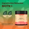 Biotina Pura + Colageno Hidrolizado Con 60 Capsulas Sabor Sin