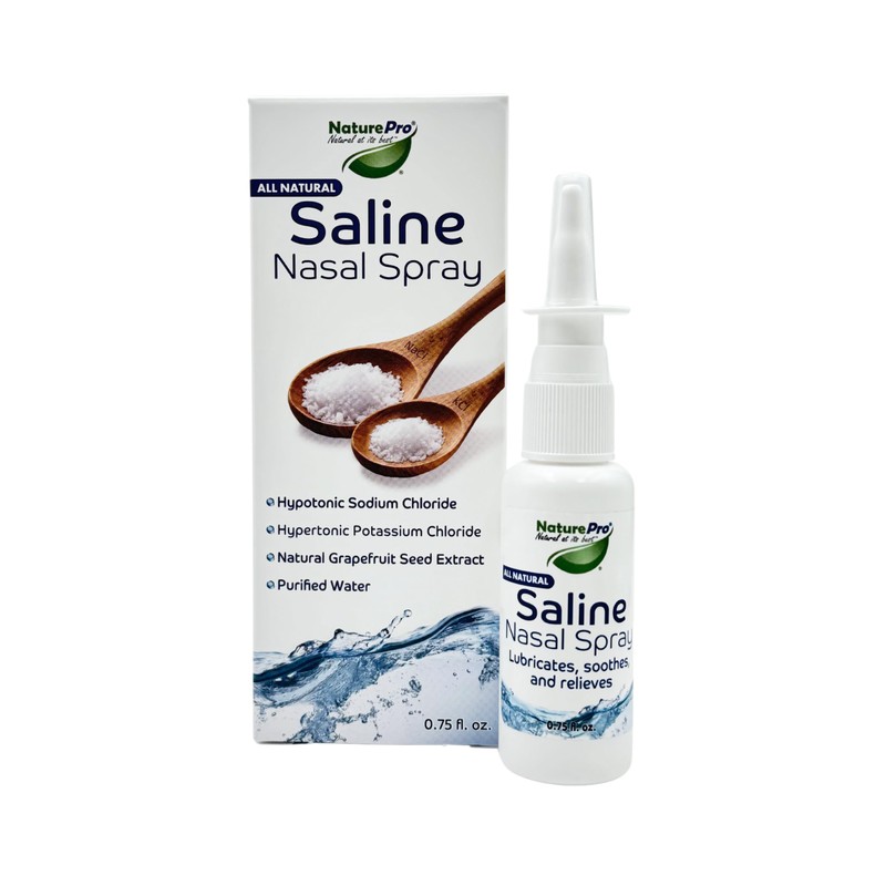 NaturePro All Natural Saline Nasal Spray, 0.75 fl. oz., Kosher,