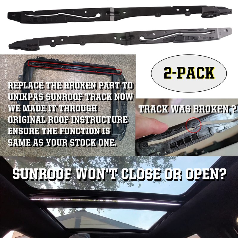 unikpas Sunroof Track Compatible for Ford F150 2015-2020 F250 F350