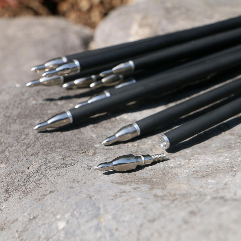 BOWSOUL 31Inch Carbon Arrows for Target Practice Hunting Arrow with