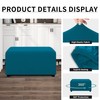 Easy-Going - Funda otomana elástica 100% doble impermeable, rectangular, plegable,