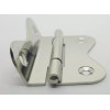 Furniture Knowledge LARGE POLISHED NICKEL Hoosier Cabinet Hinge 3/8 Offset