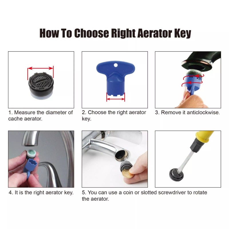 Hibbent Faucet Aerator for Cache Aerators Cache Faucet Aerator Key