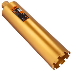KSEIBI 619108 Wet Concrete Core Drill Bit, 4-1/4"-Inch Diameter for Drilling Concrete, Marble, Granite, Brick, and Hard Masonry 16-Inch Drilling Depth, 1-1/4"-7 Arbor, 10mm Segment Height Hole Saw