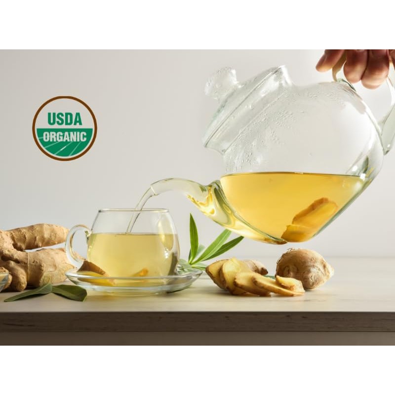Tozzy USDA Organic Ginger Tea - 100 Count (Pyramid Tea