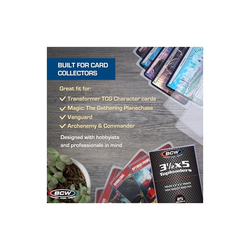 BCW 1-TLCH-3.5X5 3½X5 - Topload Holder