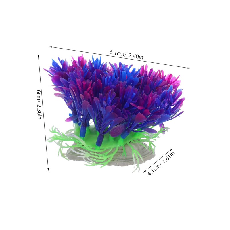 VILLFUL Fish Tank Decor Lifelike Artificial Plants Easy Setup Ideal