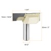 sourcing map Bottom Cleaning Router Bit 1-3/4" Diameter 1/2" Shank