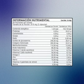 Articulaciones Y Huesos | Glucosamina + Colágeno | 60 Caps Sabor Sin sabor